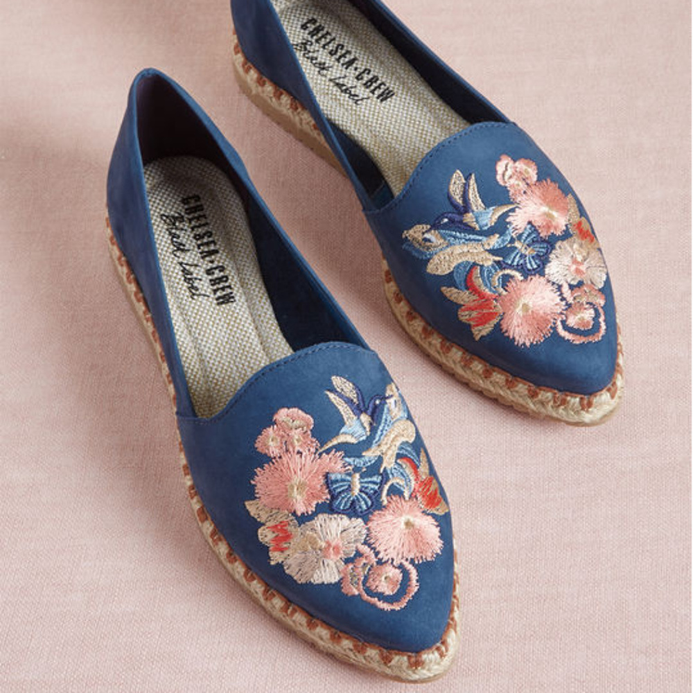 Chelsea Crew Deemed Dreamy Embroidered Flat  | 10
